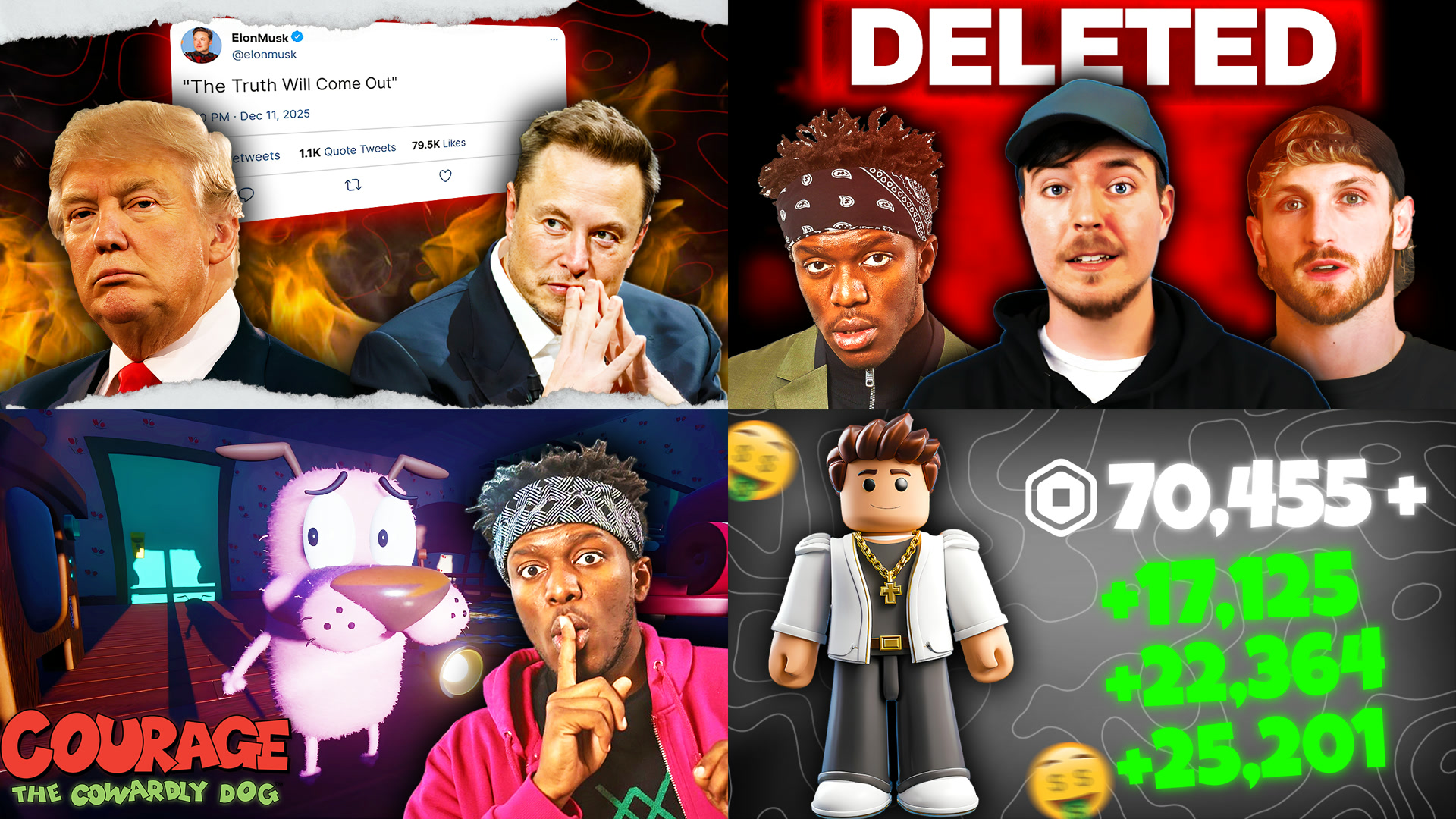 Thumbnail collage showcasing cinematic YouTube thumbnail designs